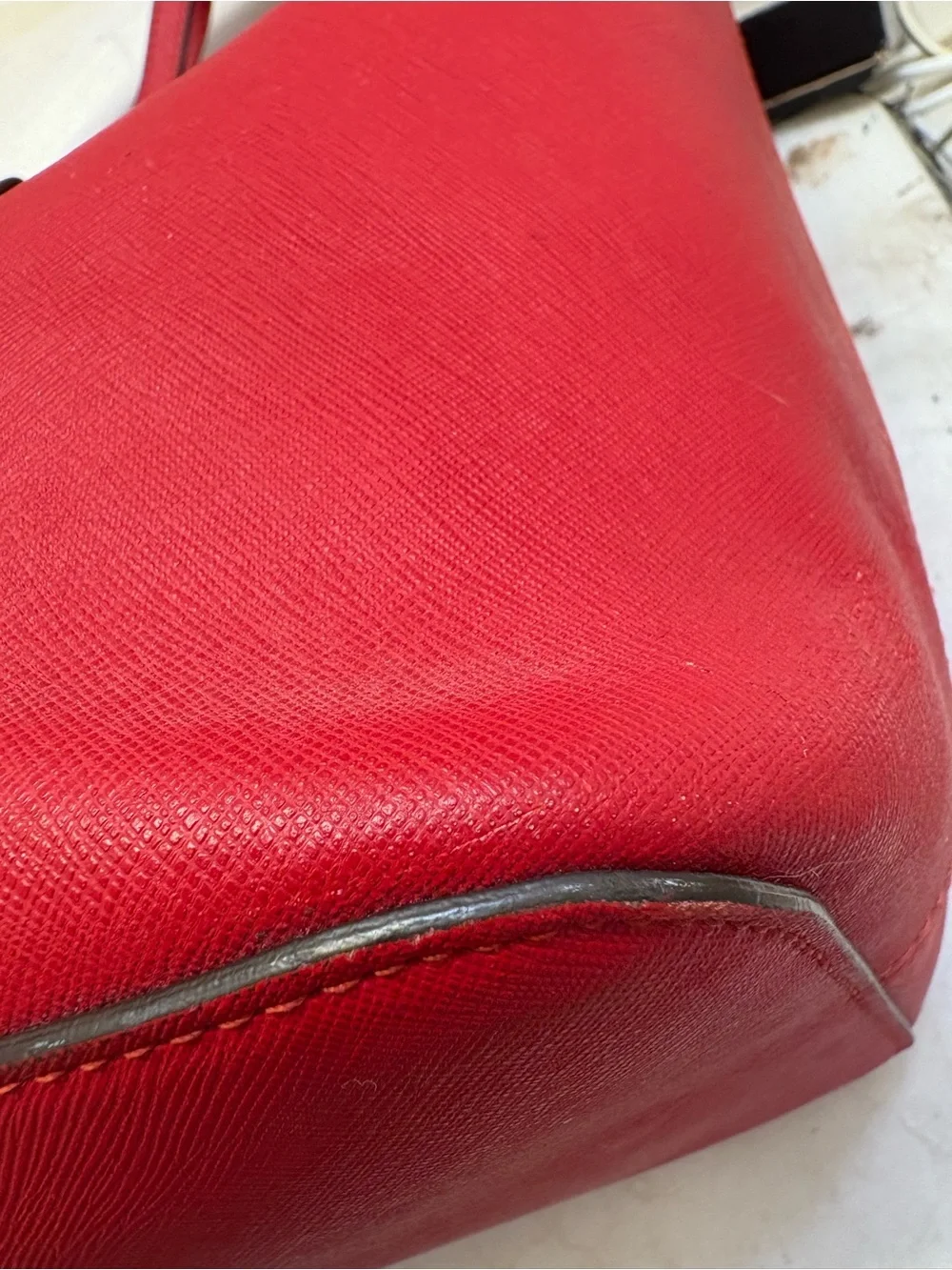 Michael kors red oversize tote business bag